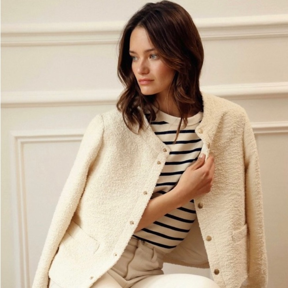 NWT Rosae Paris Le Trocadéro jacket in cream tweed